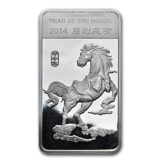 1/2 oz Silver Bar - APMEX (2014 Year of the Horse) 1/2 oz Silver Bar - APMEX (2014 Year of the Horse)